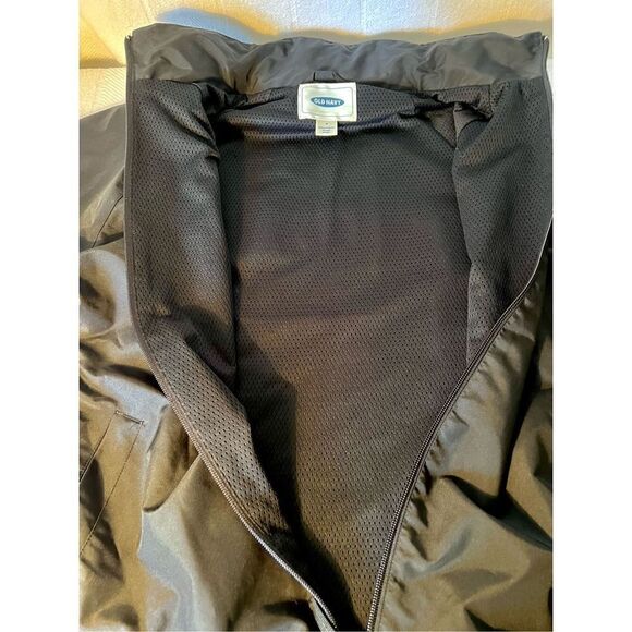 Old Navy Active Windbreaker Raincoat Jacket Men's Black Full Zip- Size S - Picture 11 of 16